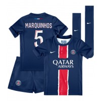 Camisa de time de futebol Paris Saint-Germain Marquinhos #5 Replicas 1º Equipamento Infantil 2024-25 Manga Curta (+ Calças curtas)